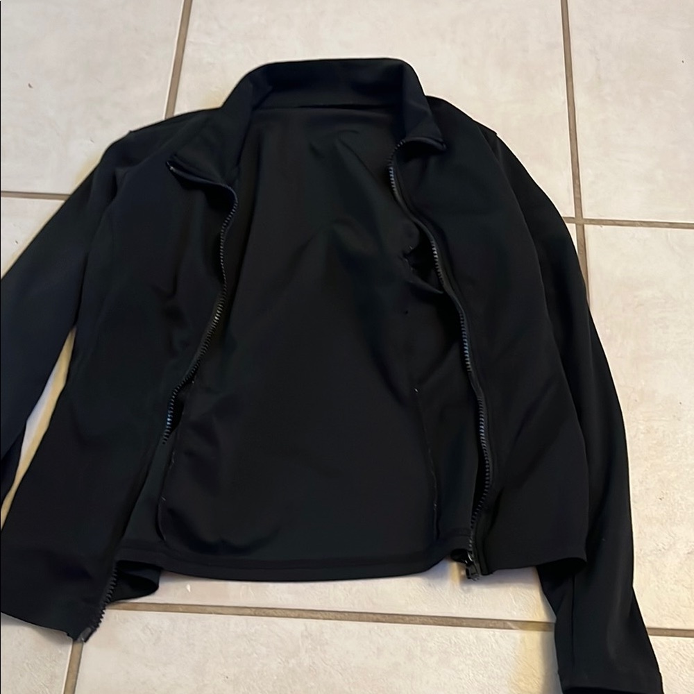 Classic Black Zip Front Jacket